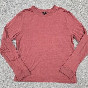 Allbirds Mens Long Sleeve Tee Size M Pink Sea Stretch‎ Athleisure Active Casual